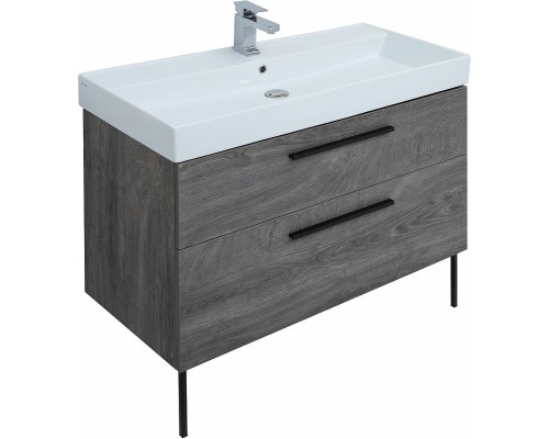 Тумба под раковину Aquanet Nova 100 249923 подвесная Дуб рошелье