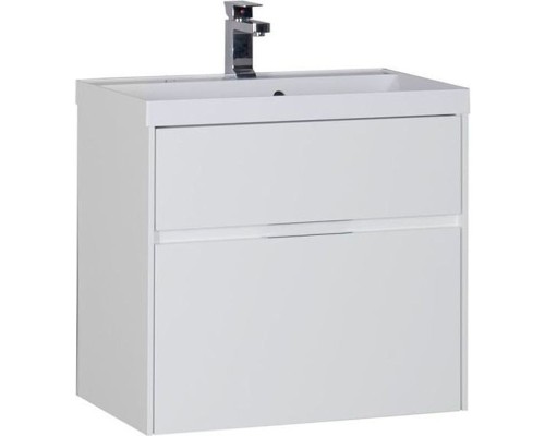 Тумба с раковиной Aquanet Латина 70 212835 подвесная Белая