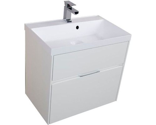 Тумба с раковиной Aquanet Латина 70 212835 подвесная Белая