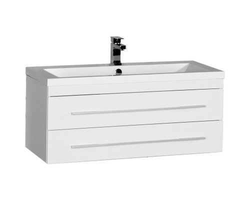 Тумба с раковиной Aquanet Нота 100 287703 подвесная Белая