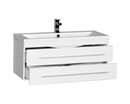 Тумба с раковиной Aquanet Нота 100 287703 подвесная Белая