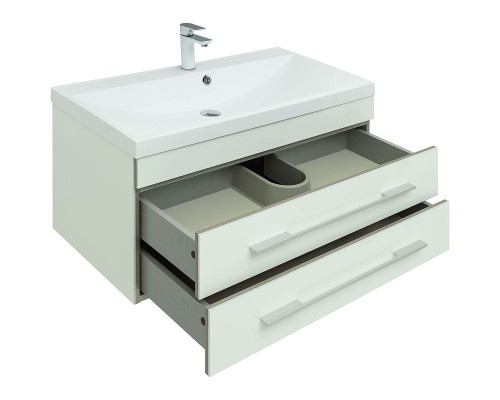 Тумба с раковиной Aquanet Верона 90 287675 подвесная Белая
