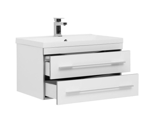 Тумба с раковиной Aquanet Верона 75 287672 подвесная Белая