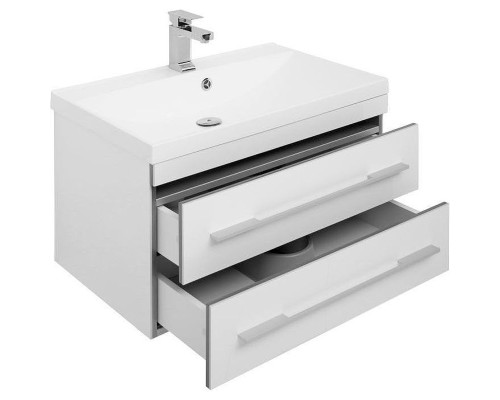 Тумба с раковиной Aquanet Верона 75 287672 подвесная Белая