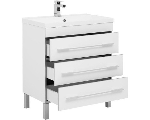 Тумба с раковиной Aquanet Верона 75 287671 Белая