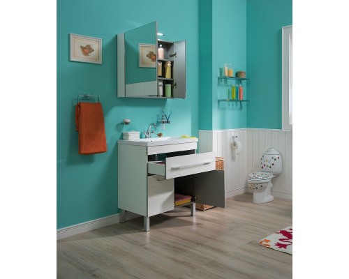 Тумба с раковиной Aquanet Верона 75 287670 Белая