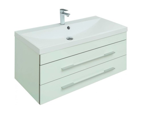 Тумба с раковиной Aquanet Верона 100 287664 подвесная Белая