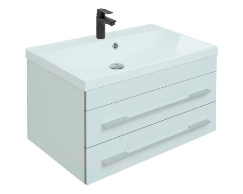 Тумба с раковиной Aquanet Верона 75 287645 подвесная Белая матовая