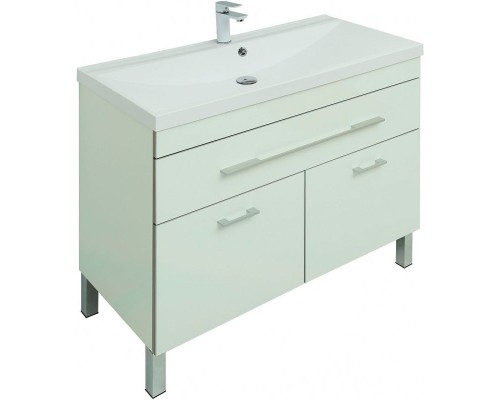 Тумба с раковиной Aquanet Верона 100 287662 Белая