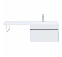 Тумба с раковиной Aquanet Токио 130 R 239218 подвесная Белая