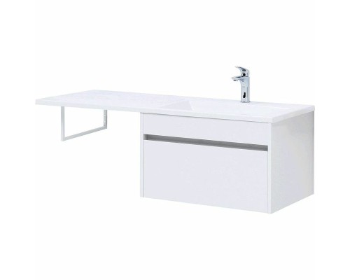 Тумба с раковиной Aquanet Токио 130 R 239218 подвесная Белая