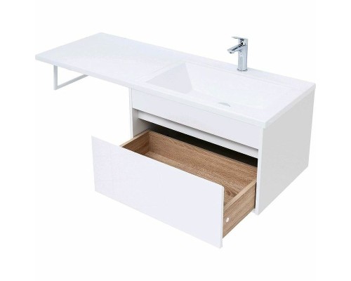 Тумба с раковиной Aquanet Токио 130 R 239218 подвесная Белая