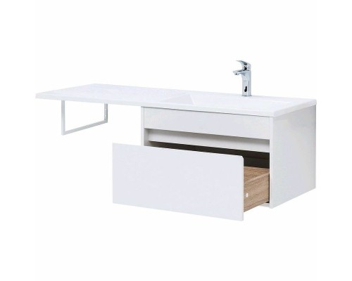 Тумба с раковиной Aquanet Токио 130 R 239218 подвесная Белая