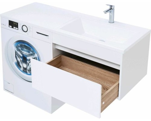 Тумба с раковиной Aquanet Токио 130 R 239218 подвесная Белая