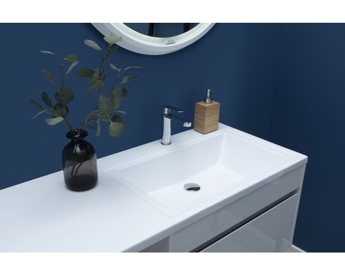 Тумба с раковиной Aquanet Токио 130 R 239218 подвесная Белая