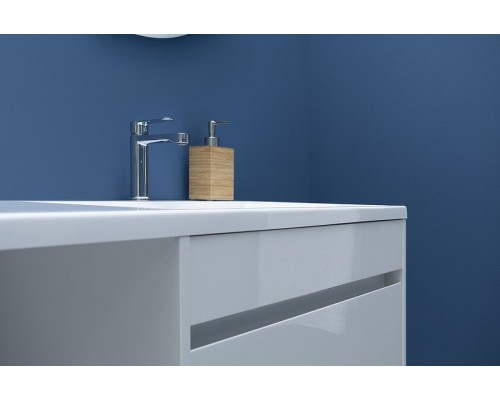 Тумба с раковиной Aquanet Токио 130 R 239218 подвесная Белая