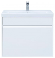 Тумба с раковиной Aquanet Палермо (Moduo) 80 273123 подвесная Белый глянец