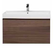 Тумба с раковиной Aquanet Нью-Йорк 100 213937 подвесная Орех