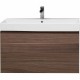 Тумба с раковиной Aquanet Нью-Йорк 100 213937 подвесная Орех