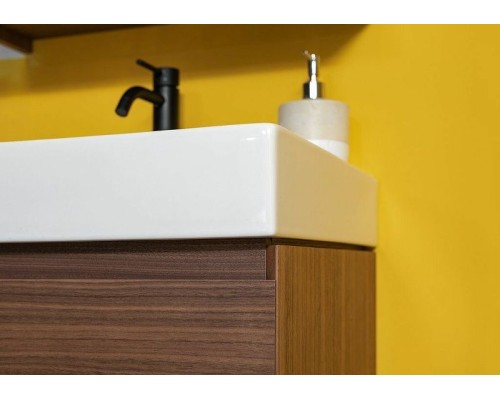 Тумба с раковиной Aquanet Нью-Йорк 100 213937 подвесная Орех