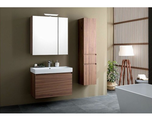 Тумба с раковиной Aquanet Нью-Йорк 100 213937 подвесная Орех