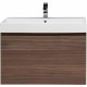 Тумба с раковиной Aquanet Нью-Йорк 85 213936 подвесная Орех