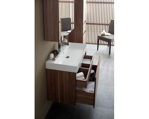 Тумба с раковиной Aquanet Нью-Йорк 85 213936 подвесная Орех