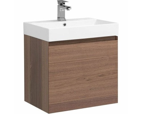 Тумба с раковиной Aquanet Нью-Йорк 60 213934 подвесная Орех