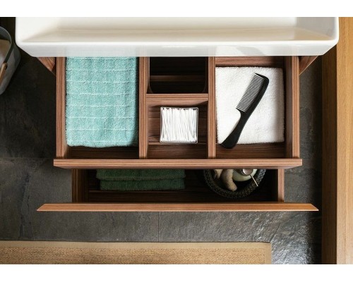 Тумба с раковиной Aquanet Нью-Йорк 60 213934 подвесная Орех