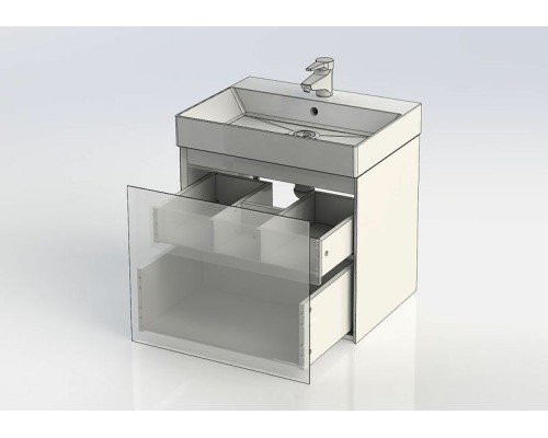 Тумба с раковиной Aquanet Нью-Йорк 60 213934 подвесная Орех