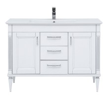 Тумба с раковиной Aquanet Селена 120 233696 Белая Патина серебро