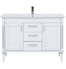 Тумба с раковиной Aquanet Селена 120 233696 Белая Патина серебро