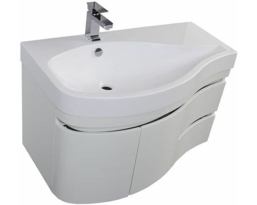 Тумба с раковиной Aquanet Сопрано 95 L 212998 подвесная Белая