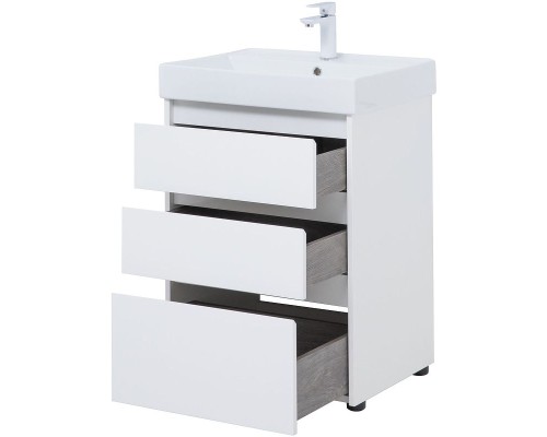 Тумба под раковину Aquanet Nova Lite 60 302469 Белый глянец