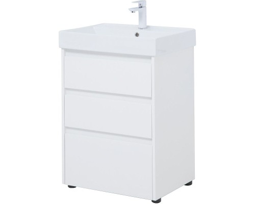 Тумба под раковину Aquanet Nova Lite 60 302469 Белый глянец