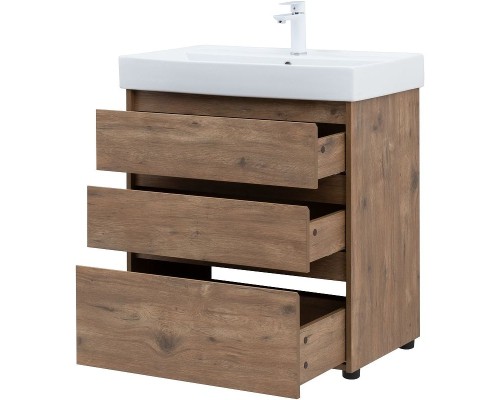 Тумба под раковину Aquanet Nova Lite 75 302474 Дуб рустикальный