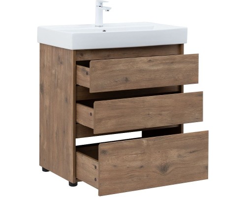 Тумба под раковину Aquanet Nova Lite 75 302474 Дуб рустикальный