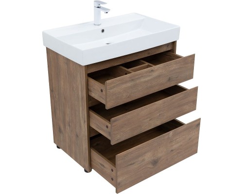 Тумба под раковину Aquanet Nova Lite 75 302474 Дуб рустикальный