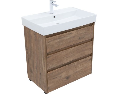 Тумба под раковину Aquanet Nova Lite 75 302474 Дуб рустикальный
