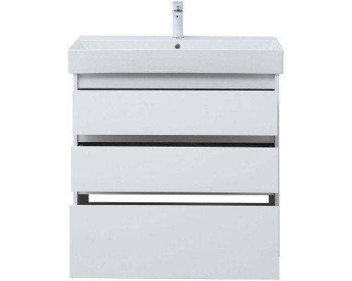 Тумба под раковину Aquanet Nova Lite 85 302475 Белый глянец