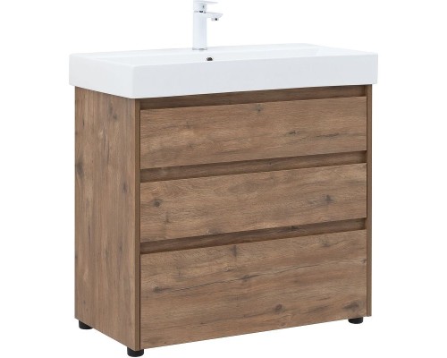 Тумба под раковину Aquanet Nova Lite 85 302477 Дуб рустикальный