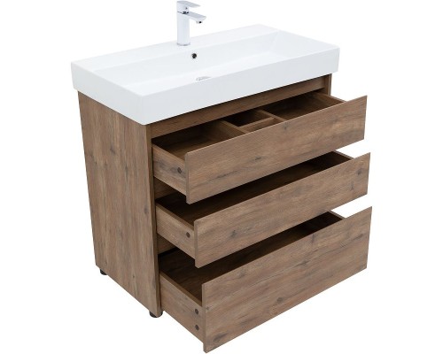 Тумба под раковину Aquanet Nova Lite 85 302477 Дуб рустикальный