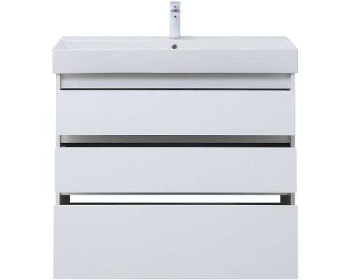 Тумба под раковину Aquanet Nova Lite 100 302478 Белый глянец