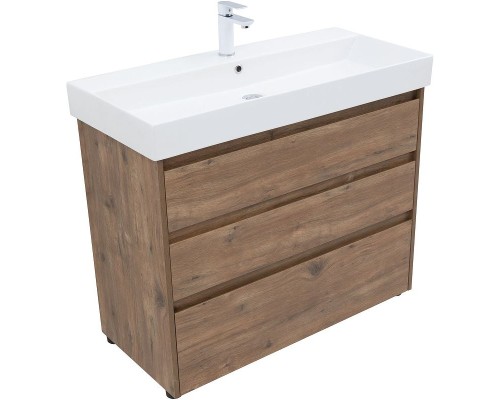 Тумба под раковину Aquanet Nova Lite 100 302480 Дуб рустикальный