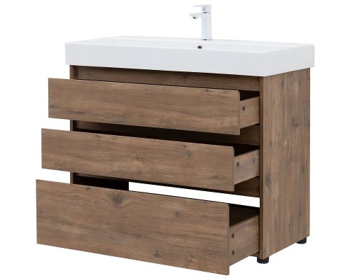 Тумба под раковину Aquanet Nova Lite 100 302480 Дуб рустикальный