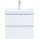 Тумба под раковину Aquanet Беркли 50 302347 подвесная Белый глянец