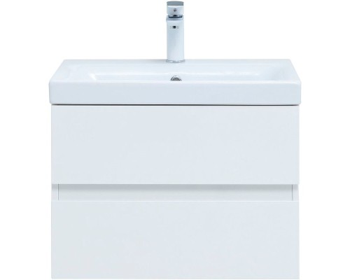 Тумба под раковину Aquanet Беркли 60 302349 подвесная Белый глянец