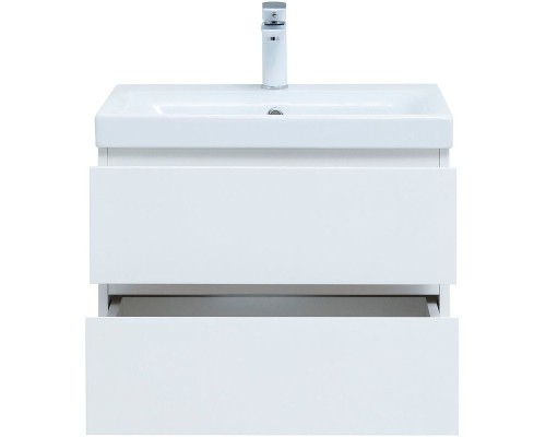 Тумба под раковину Aquanet Беркли 60 302349 подвесная Белый глянец