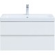 Тумба под раковину Aquanet Беркли 80 302351 подвесная Белый глянец