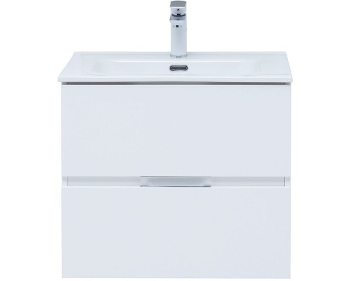 Тумба под раковину Aquanet Алвита New 60 277510 подвесная Белая матовая